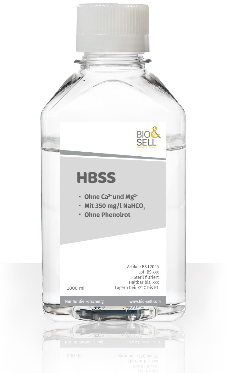 HBSS solution - without Ca, Mg - without phenol red | Bio&SELL