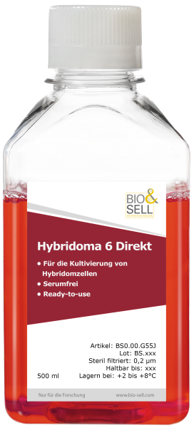 Medium Hybridoma 6 bezpośrednio wolne od surowicy, 500 ml