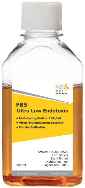 FBS à très faible taux d'endotoxine, < 1 UE/ml, 500 ml