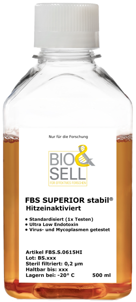 FBS SUPERIOR stabil® Inactivé par la chaleur, 500 ml
