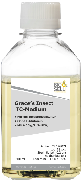 Grace's Insect TC Medium uten L-glutamin, 500 ml