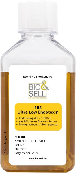 FBS Ultra Low Endotoxin,< 1 EU/ml, 500 ml