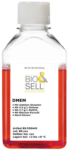 DMEM flytende medium med stabilt glutamin, 500 ml