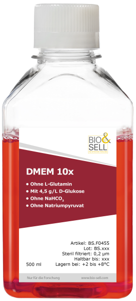 Terreno liquido DMEM (10x), 500 ml