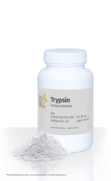 Trypsin dry substance, 25 g
