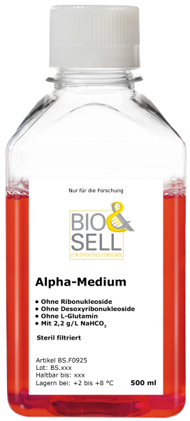 Medio alfa (mod. MEM) sin nucleósidos, 500 ml