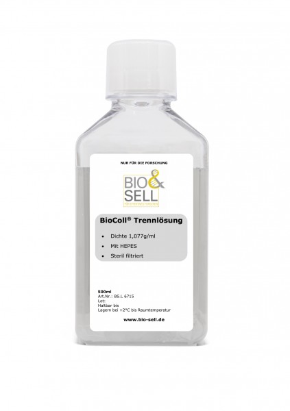 BioColl® Trennlösung Dichte 1,077 g/ml, mit HEPES, 500 ml